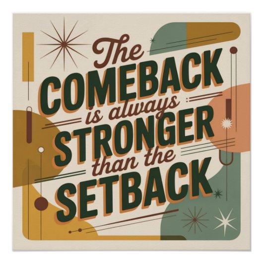 Das Comeback ist immer stärker als der Rückschlag Poster (Vorderseite)