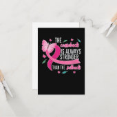 Das Comeback ist immer stärkerer Brustkrebs Karte (Vorderseite/Rückseite Beispiel)