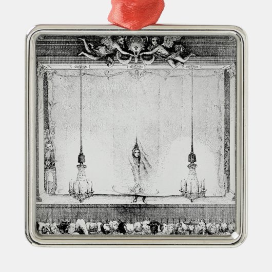 Das Comedie Francaise während der Zeit Silbernes Ornament (Vorne)