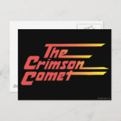 Das Comet-Logo von Crimson Postkarte (Vorne/Hinten)