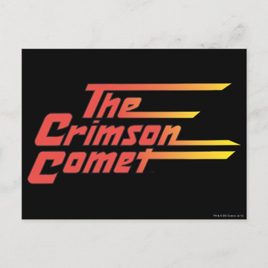 Das Comet-Logo von Crimson Postkarte (Vorderseite)