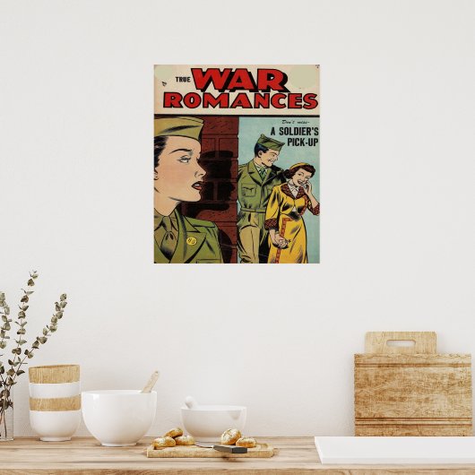 Das Comic der Kriegsromantik Poster (Küche)