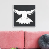 Das Comic "Holy Spirit Dove Design" Nr. 2 Schwarz Leinwanddruck (Insitu (Wohnzimmer))