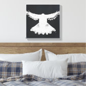 Das Comic "Holy Spirit Dove Design" Nr. 2 Schwarz Leinwanddruck (Insitu (Schlafzimmer))