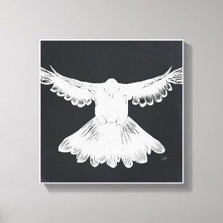 Das Comic "Holy Spirit Dove Design" Nr. 2 Schwarz Leinwanddruck