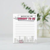 Das Comic ist ein Kinderbuch Superhero Babydusche  (Stehend Vorderseite)