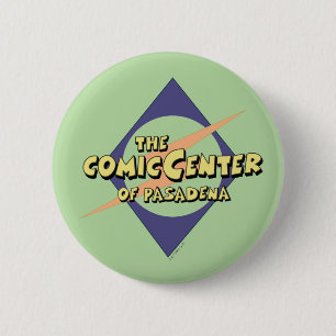 Das Comic-Zentrum von Pasadena Button
