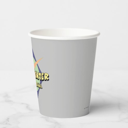 Das Comic-Zentrum von Pasadena Pappbecher (Rückseite)