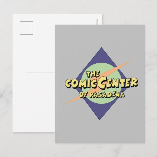 Das Comic-Zentrum von Pasadena Postkarte (Vorne/Hinten)