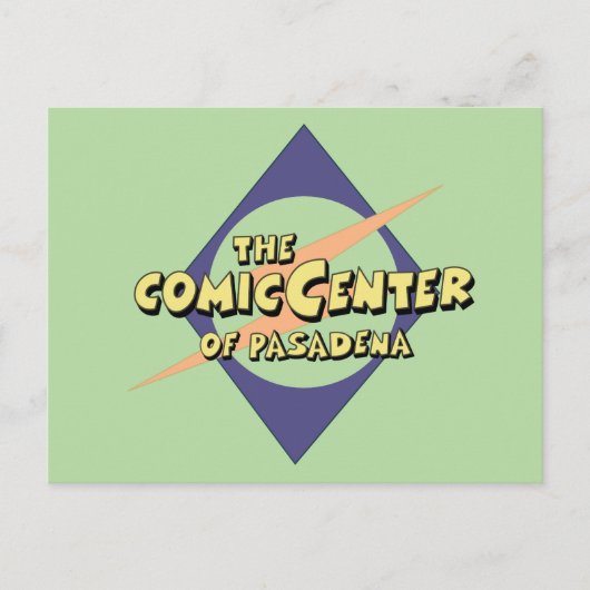 Das Comic-Zentrum von Pasadena Postkarte (Vorderseite)