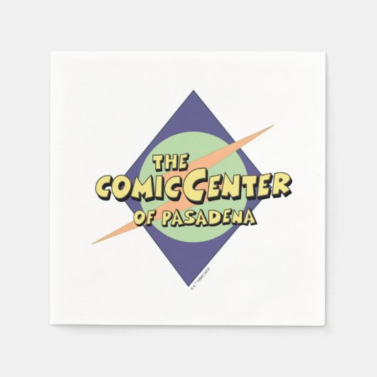 Das Comic-Zentrum von Pasadena Serviette (Vorderseite)