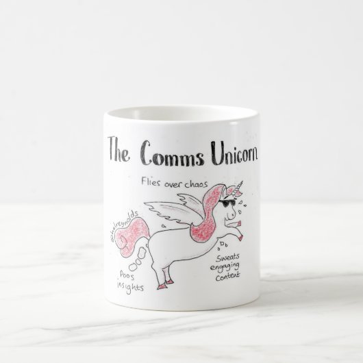 Das comms Einhorn Kaffeetasse (Mittel)