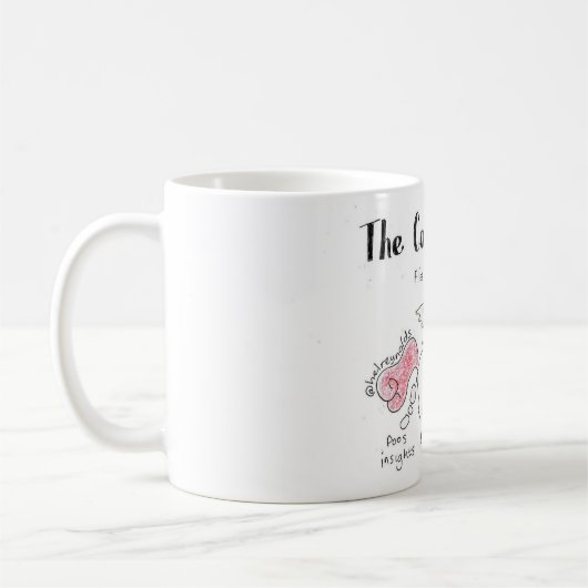 Das comms Einhorn Kaffeetasse (Links)