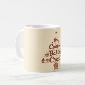 Das Cookie-Back-Crew-Weihnachtsbaum-Design Kaffeetasse (Vorderseite Links)