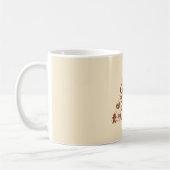 Das Cookie-Back-Crew-Weihnachtsbaum-Design Kaffeetasse (Links)