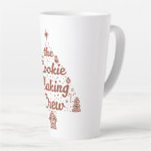 Das Cookie-Back-Crew-Weihnachtsbaum-Design Milchtasse (Rechte Ecke)