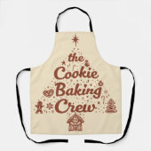 Das Cookie-Back-Crew-Weihnachtsbaum-Design Schürze (Vorderseite)