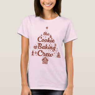 Das Cookie-Back-Crew-Weihnachtsbaum-Design T-Shirt