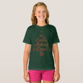 Das Cookie-Back-Crew-Weihnachtsbaum-Design T-Shirt (Vorne ganz)