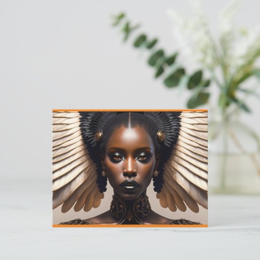 das coole Mädchen Postkarte (Stehend Vorderseite)