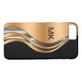 Das coole Monogramm der Männer Case-Mate iPhone Hülle (Rückseite (Horizontal))