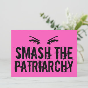 Das Coole Zitat des Patriarchats aus Pink Feminist Karte