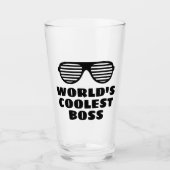 Das Coolste Boss-Bierglas der Welt Glas (Vorderseite)
