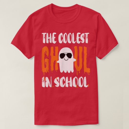 Das Coolste Ghoul in der Schule Halloween Ghost 2 T-Shirt (Design vorne)