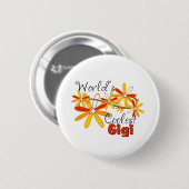 Das coolste Gigi der Blumenwelt Button (Vorne & Hinten)
