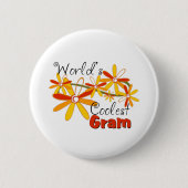 Das coolste Gramm der Blumenwelt Button (Vorderseite)