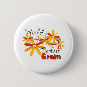 Das coolste Gramm der Blumenwelt Button