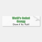 Das coolste Grampy der Welt Autoaufkleber (Vorne)