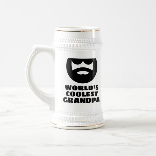 Das Coolste Grandpa-Bier-Tasse-Geschenk der Welt Bierglas (Links)