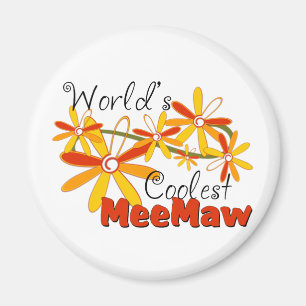 Das coolste Meemaw der Blumenwelt Magnet