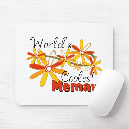 Das coolste Memaw der Blumenwelt Mousepad (Mit Mouse)