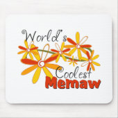 Das coolste Memaw der Blumenwelt Mousepad (Vorne)
