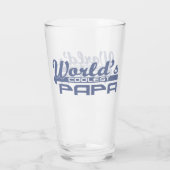Das Coolste Papa der Welt Glas (Rückseite)