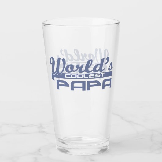 Das Coolste Papa der Welt Glas (Vorderseite)