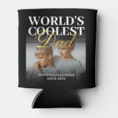 Das Coolste Vater 2 Foto der Welt Dosenkühler (Vorderseite)