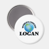 Das Coolstste Logan der Welt Magnet (Vorderseite/Rückseite)