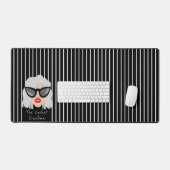 Das Coolstste Oma mit Brillentext Schreibtischunterlage (Tastatur & Maus)