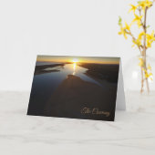 Das Coorong am Sonnenuntergang Karte (Gelbe Blume)