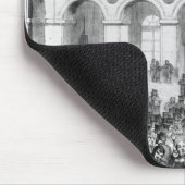 Das "Corbeille" an der Paris-Börse, 1873 Mousepad (Ecke)