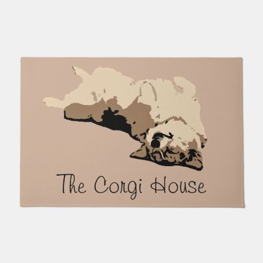 Das corgi-Haus Fußmatte (Vorderseite)