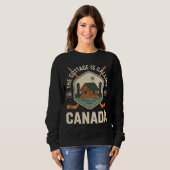 Das Cottage ruft Kanada Funny Lover Valentin Sweatshirt (Vorne ganz)