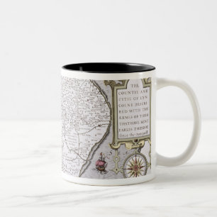 Das Countie und das Citie von Lyncolne Zweifarbige Tasse