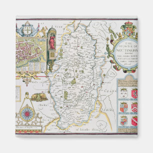 Das Countie von Nottingham, graviert durch Jodocus Magnet