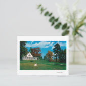 Das Country Club House in Hendersonville Postkarte (Stehend Vorderseite)