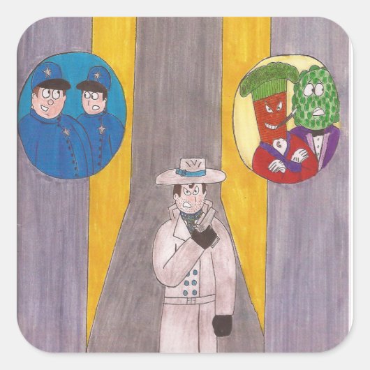 Das Cover von Bullets Bourbon #1 Stickers! Quadratischer Aufkleber (Vorderseite)