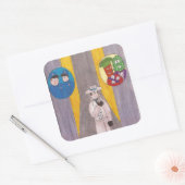 Das Cover von Bullets Bourbon #1 Stickers! Quadratischer Aufkleber (Umschlag)